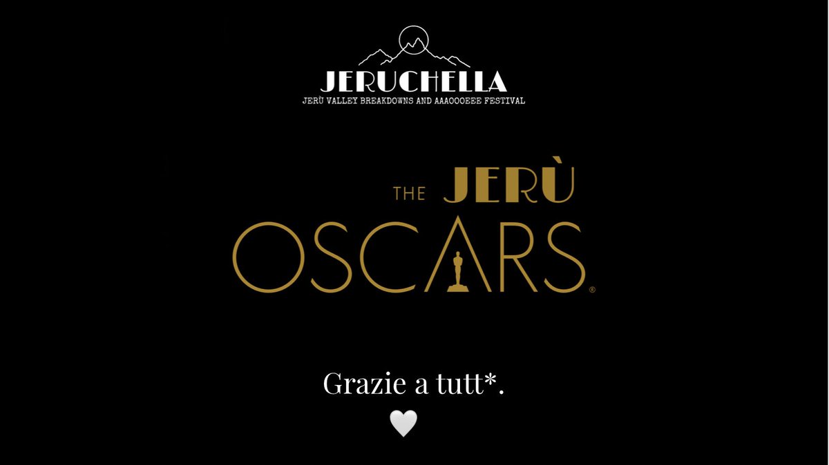 jeruchella's tweet photo. Un grazie per aver partecipato alla notte dei #jerùoscars da parte di tutto il team #jeruchella✨ 

Alla prossima, guys! 🖤 #jerù https://t.co/8c2ntojPQ6