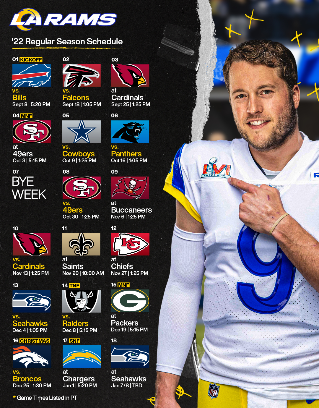 Los Angeles Rams on X: 'Mark your calendars, Rams Fans! 