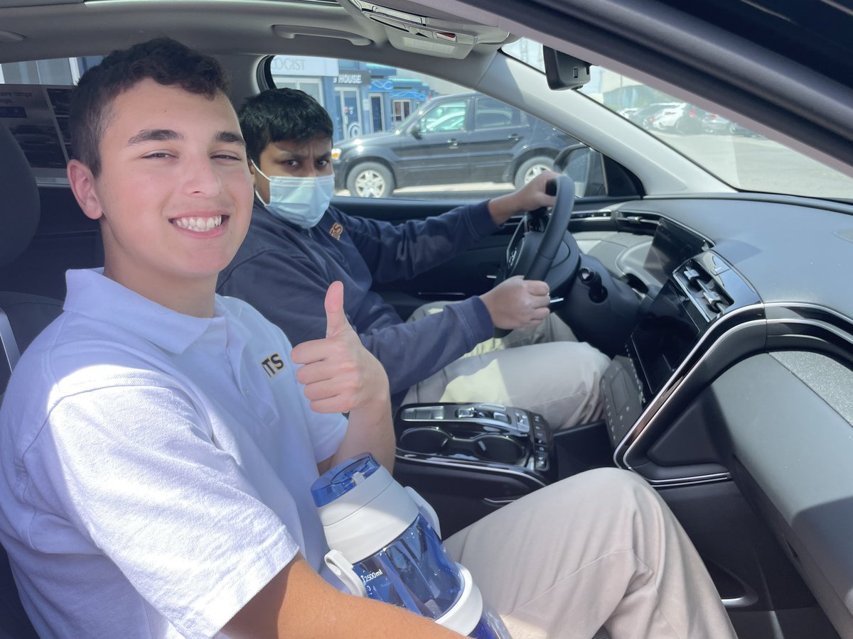 A fun field trip today with the environmental science class! We did primary research at <a href="/PlugN_Drive/">Plug'n Drive</a> We learned all about the history of the vehicles, and got to see how we fit in some new cars. <a href="/HTSRichmondHill/">HTS Richmond Hill</a> <a href="/HTSSeniorSchool/">Greg Rose</a> #HTSEnvirocare #ElectricVehicles