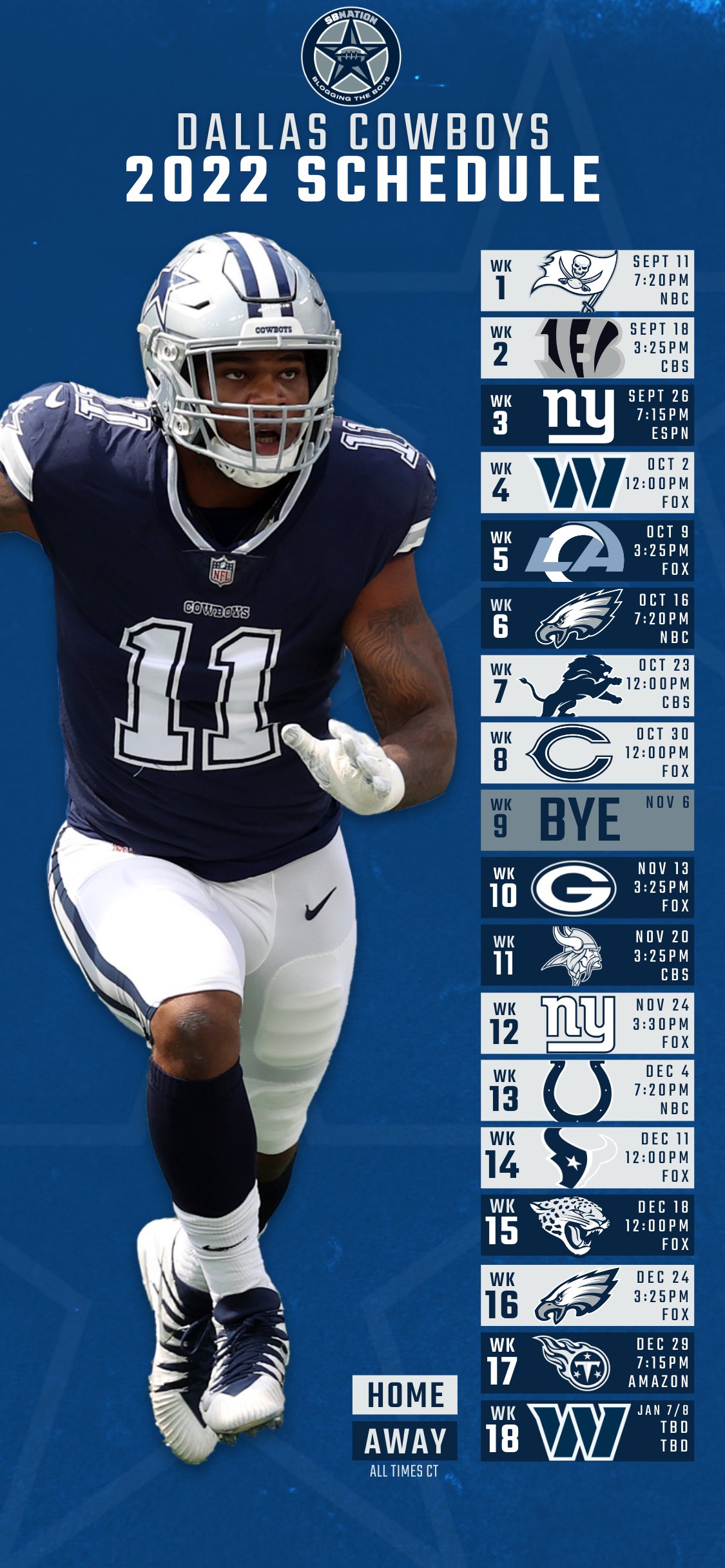 dallas cowboys football schedule