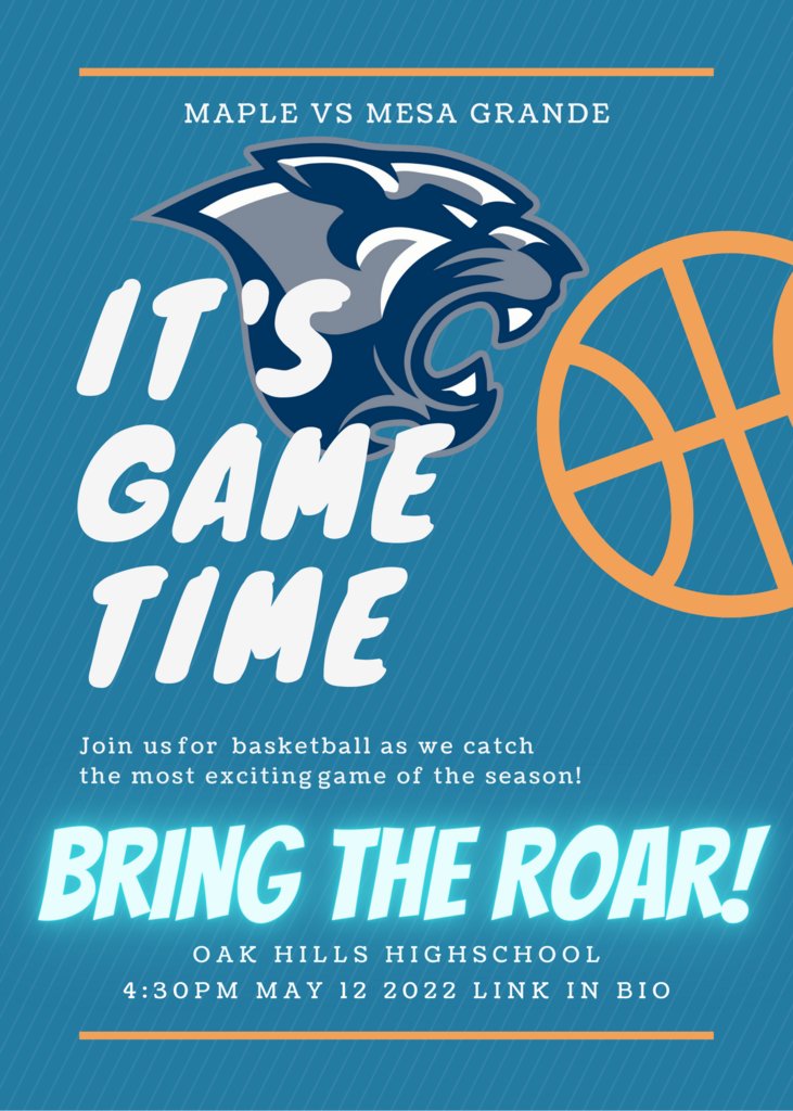 MapleROAR's tweet photo. Our final match against Mesa Grande! Bring the ROAR Mountain Lions!

https://t.co/ohB0XYBevK https://t.co/sJalSgTjlN