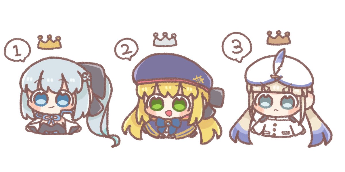 artoria caster (fate) ,artoria caster (second ascension) (fate) ,artoria pendragon (fate) ,morgan le fay (fate) crown blonde hair multiple girls hat green eyes white background blue eyes  illustration images