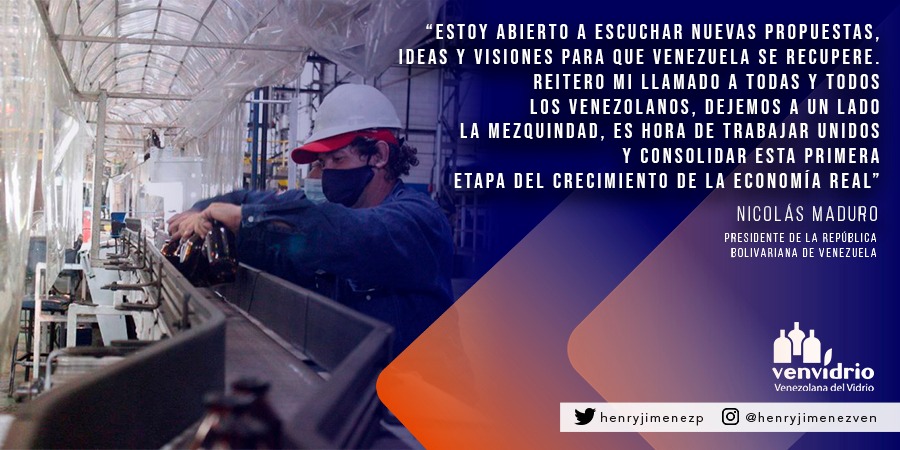 henryjimenezp's tweet photo. Tenemos un Presidente obrero que valora la opinión de la clase trabajadora, esa de donde él proviene. En unión vamos a la consolidación de una economía nueva que fortalezca la producción industrial. ¡Vamos encaminados, CJ @NicolasMaduro!

#NuestraAmericaUnida https://t.co/FWjjPOpnQa