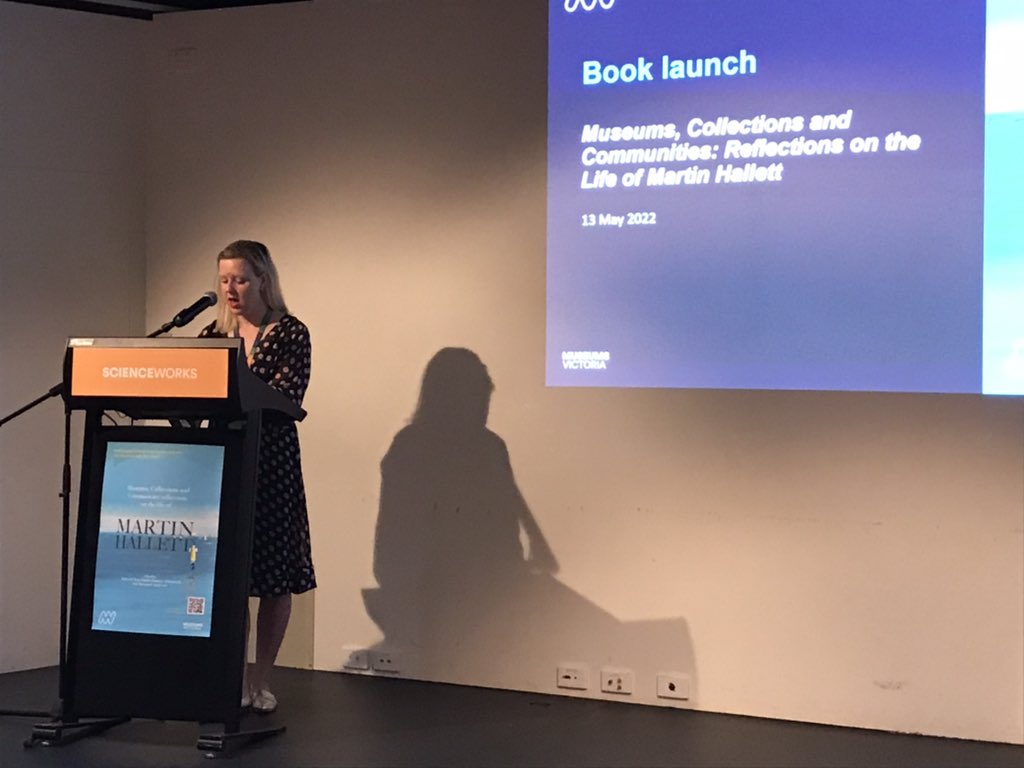 Margaret Anderson (@margaretotbmelb) on Twitter photo Great to be <a href="/museumsvictoria/">Museums Victoria</a> for launch of Museums Collections & Communities, honouring the work of late Martin Hallett. Important to reflect on our history & practice. Great to be <a href="/museumsvictoria/">Museums Victoria</a> for launch of Museums Collections & Communities, honouring the work of late Martin Hallett. Important to reflect on our history & practice.