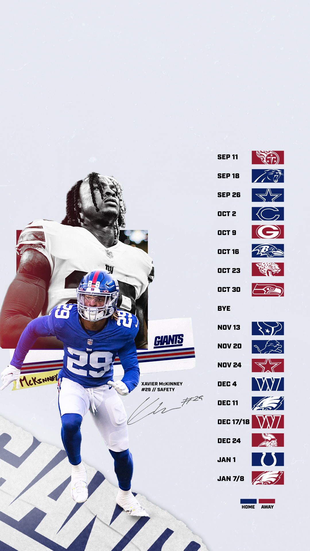 New York Giants on X: Fresh schedule wallpapers 🔥   / X