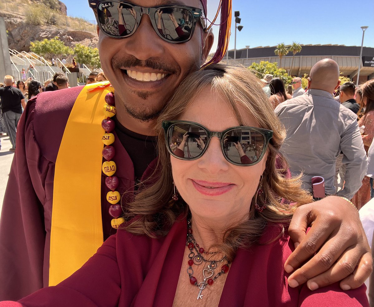 I had the best day spending time with my first student, John  Autry Il, and his family in Arizona to celebrate John earning his organizational leadership degree. Proud to be part of this special day! Way to go John!