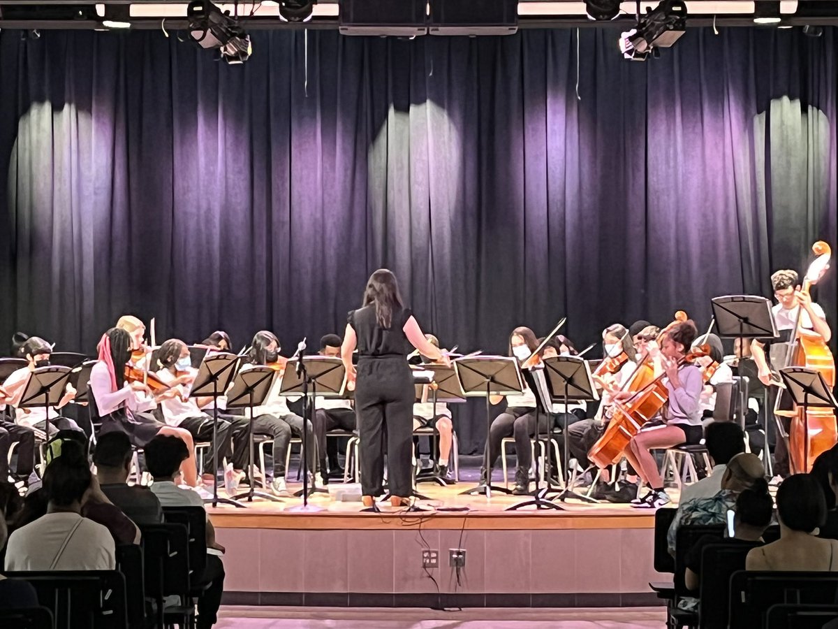 VogelsVoice's tweet photo. Two for two this week, full house! @VVMfalcons orchestra students thrive under the direction and teaching of Ms. Masters! So thankful for our families for their incredible support as well! Falcon Pride! https://t.co/C6MHDx8o0Y