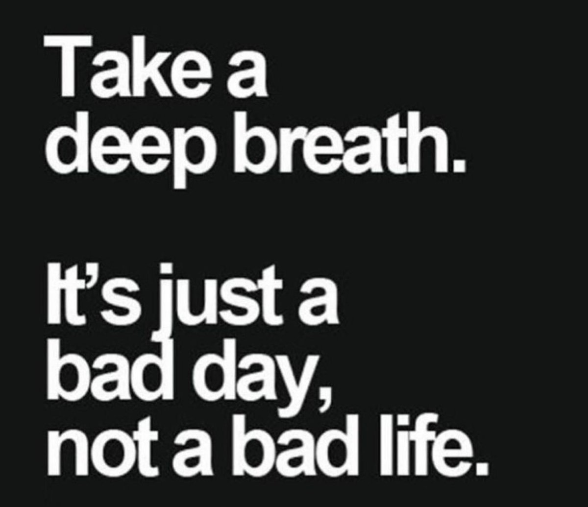 We all have days we don’t feel at our best, and it’s important to keep those bad days in perspective. Don’t let a bad moment or a bad day get in the way of a good week. Tomorrow is always a chance to start over. #edchat