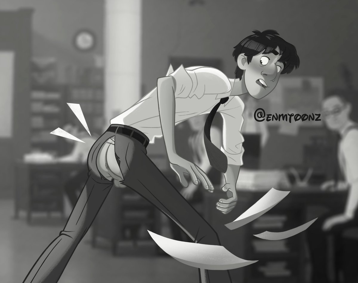 enmtoonz's tweet photo. George has suffered a case of ripped trousers at the office, and on the one day he went commando of all days!💋 #nsfw #gay #gayart #gayartist #gayartwork #gaycartoon #homoerotic #homoeroticart #disney #gaydisney #disneygay #paperman #rippedpants #splitpants #enm #cmnm https://t.co/3eQv8xFSw6
