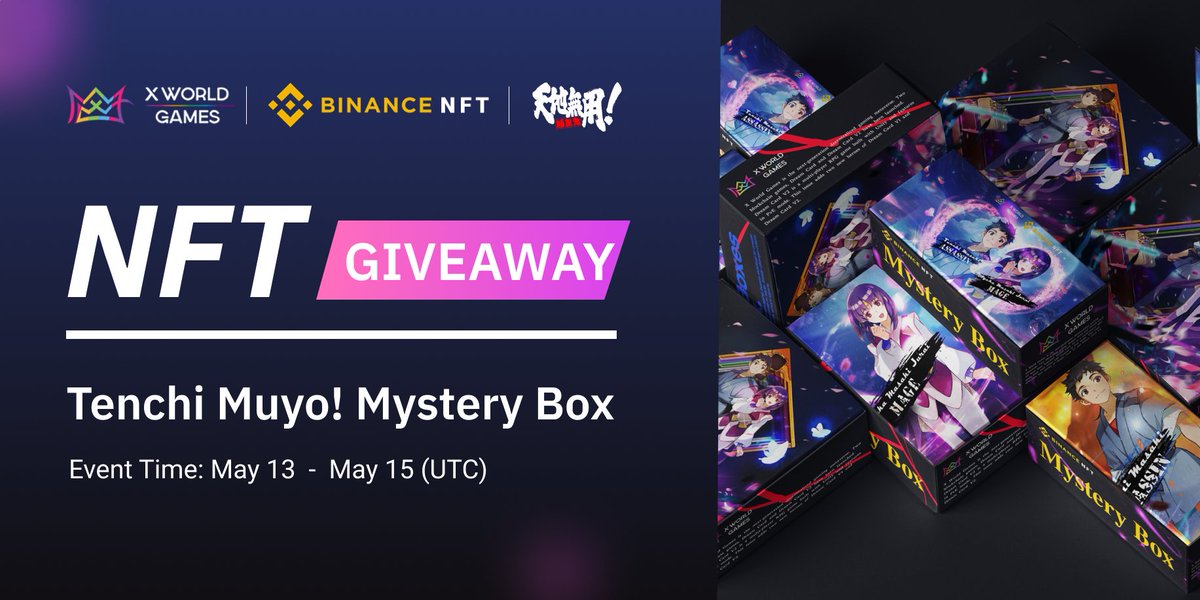 xwg_games's tweet image. #XWorldGames x @TheBinanceNFT x #TenchiMuyo! 

🎉 To celebrate this partnership we are giving away 16 limited-edition Tenchi Muyo! Mystery Boxes (worth 88U)! 

📌2 events 🎁16 winners 

✅NOW LIVE ⏰ May 13th to May 15th (UTC)

Learn how to enter ⤵️ 
medium.com/x-world-games/…