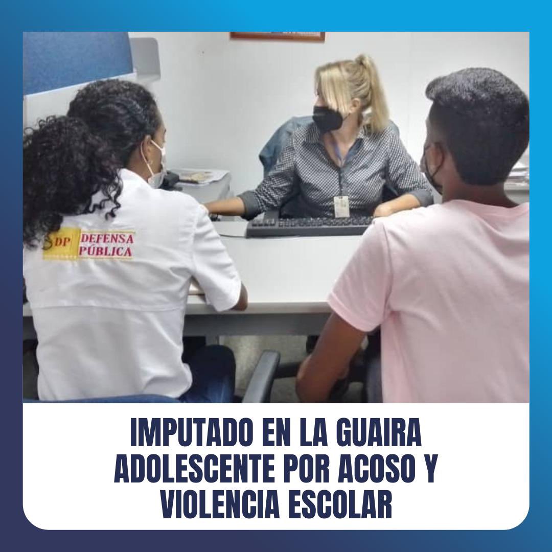 UNoticias's tweet photo. 🔵 #12May | Adolescente es imputado en La Guaira por "Lesiones Personales  Leves y por Amenazas" a otro joven en la Escuela Técnica Licenciado Aranda, informó el fiscal general Tarek William Saab. https://t.co/wF9HJUbxPc
