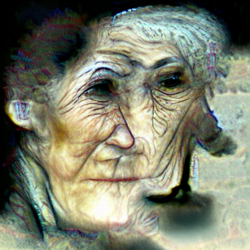 O_T_Human's tweet photo. An image of an older woman (#FIH2) #nft @art https://t.co/jrDCGBQE75