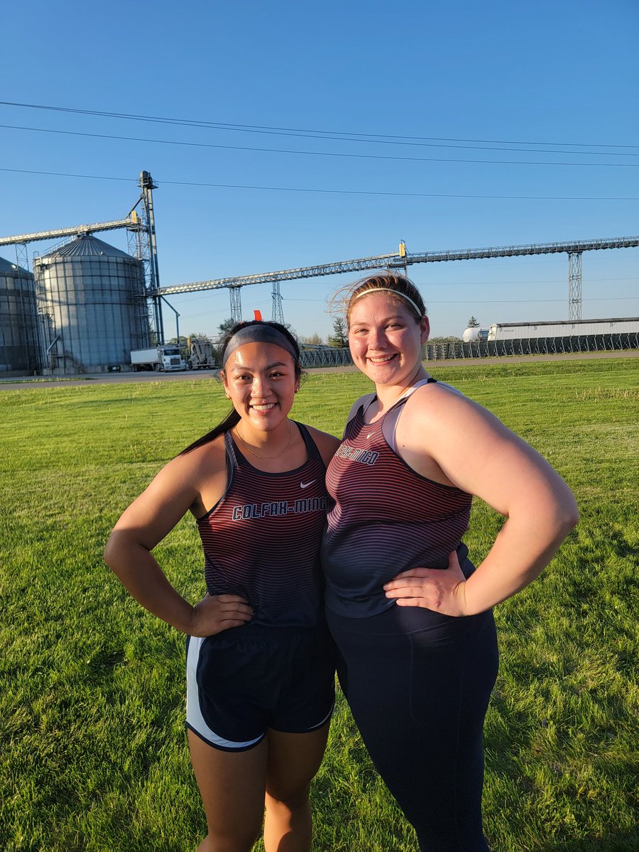 Can someone say, STATE BOUND!!! McKayla got 2nd in shot and Kyra got 1st in disc!!!! #TICKETPUNCHED!! WAY TO GO, LADIES!!!! pic.x.com/CAvvlpDrCC