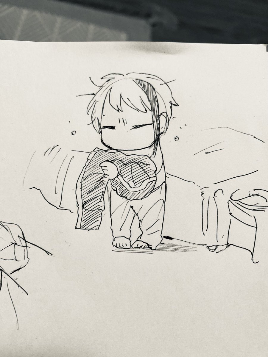 朝の一発描き
寝起き悪いジェ 