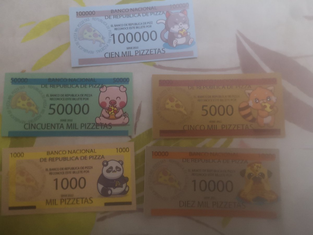 PizzaRepublica's tweet photo. Nuestro dinero oficial https://t.co/xWpOUKY6jE