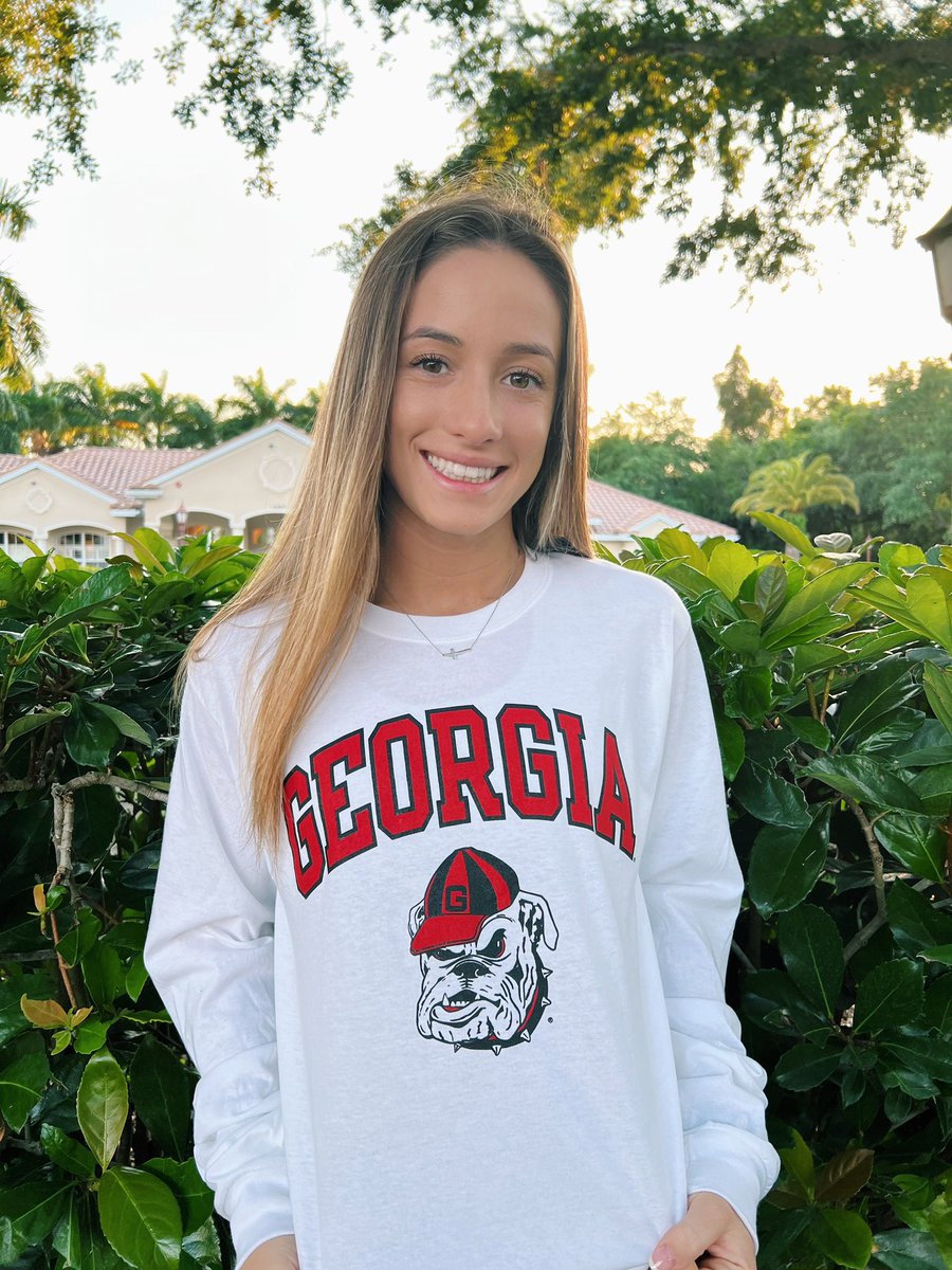 So excited to announce that I’ve committed to the University of Georgia on a full athletic scholarship to finish off my last year of gymnastics! I’m beyond thankful for the opportunity to transfer to the school of my dreams! Go Dawgs!🐾❤️