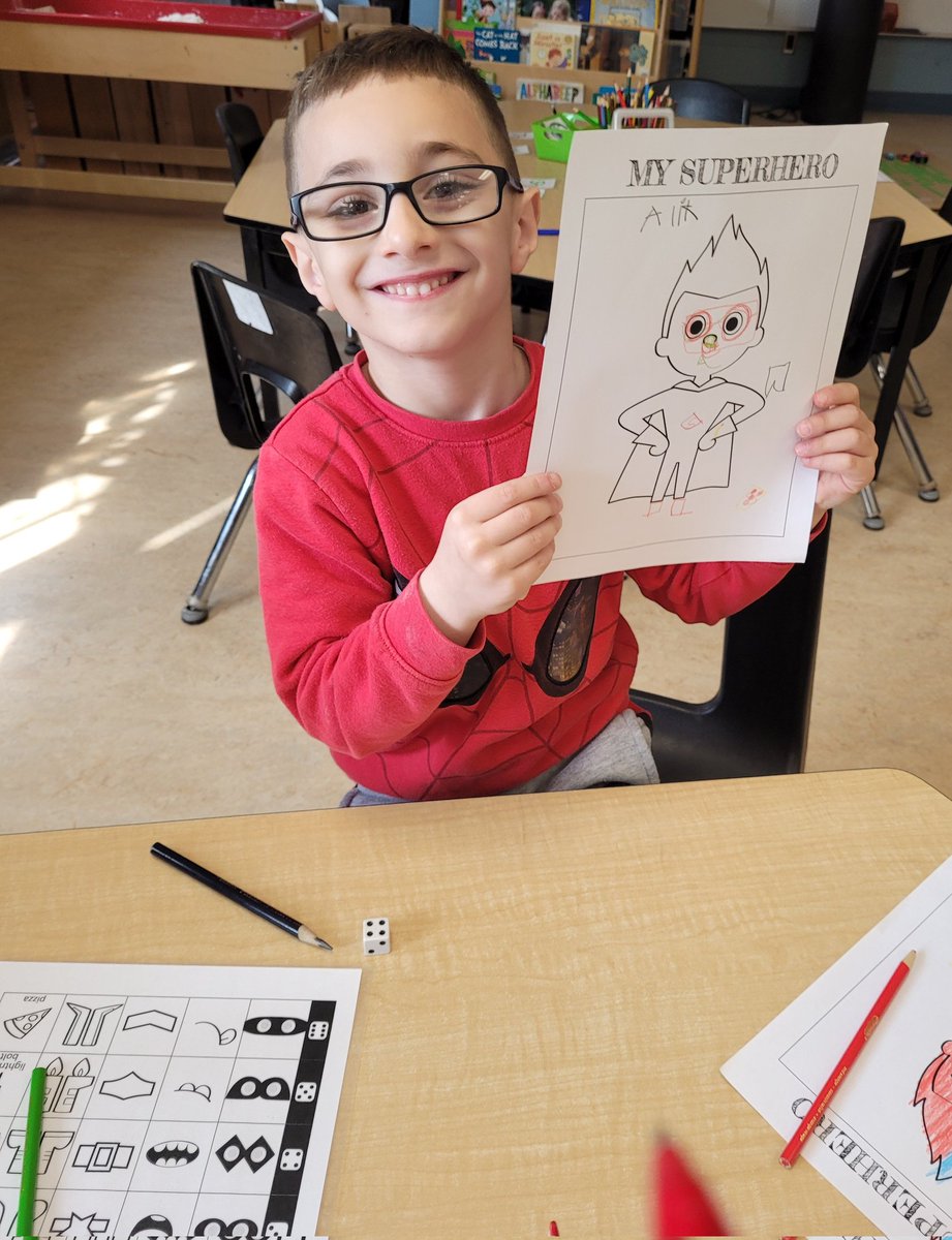 Combining our love for superheroes, creativity and fun #math activities to enhance our subitizing and counting skills <a href="/JAMMustangs/">McWilliam Mustangs</a>
