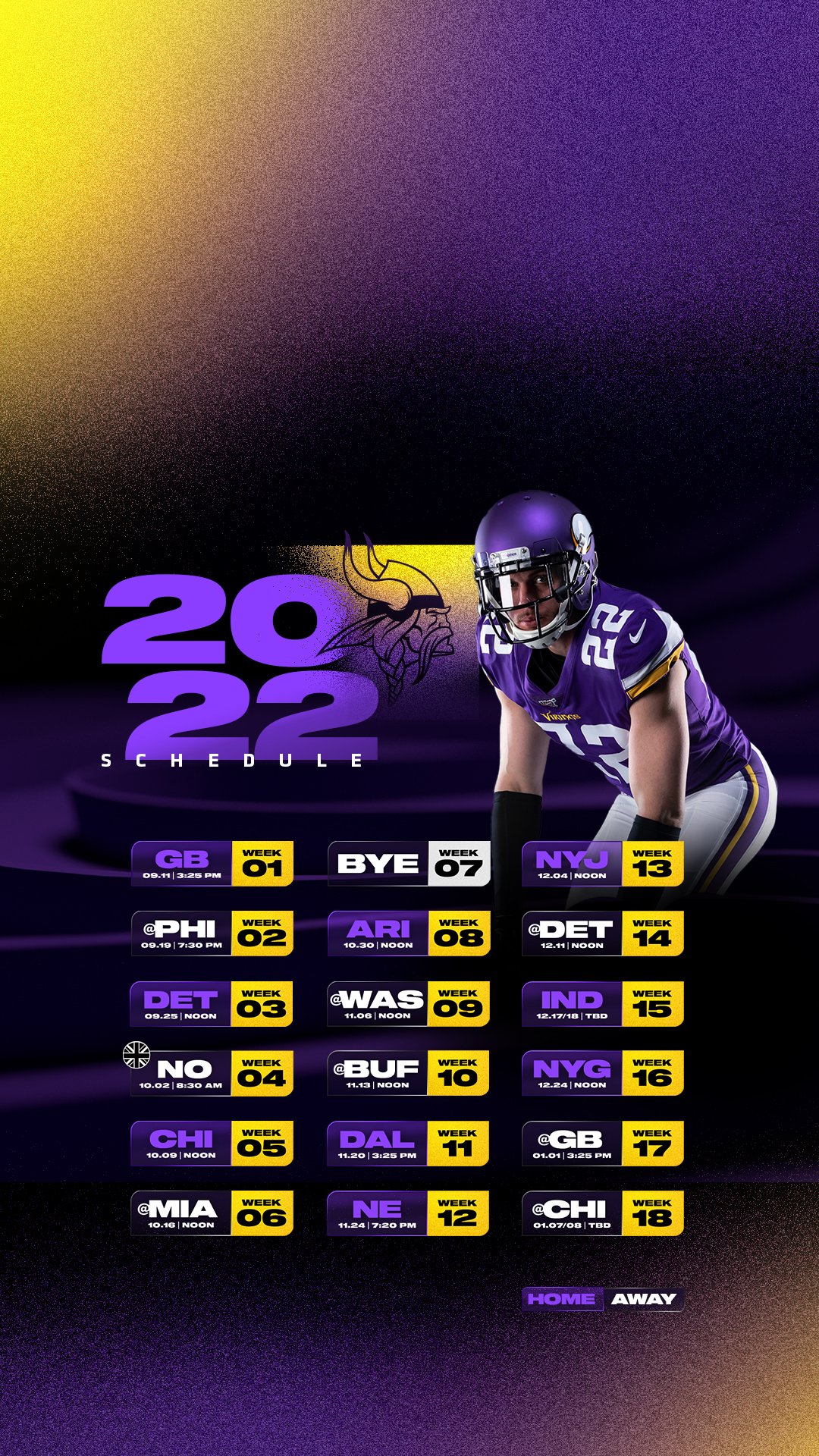 vikings 2022 schedule