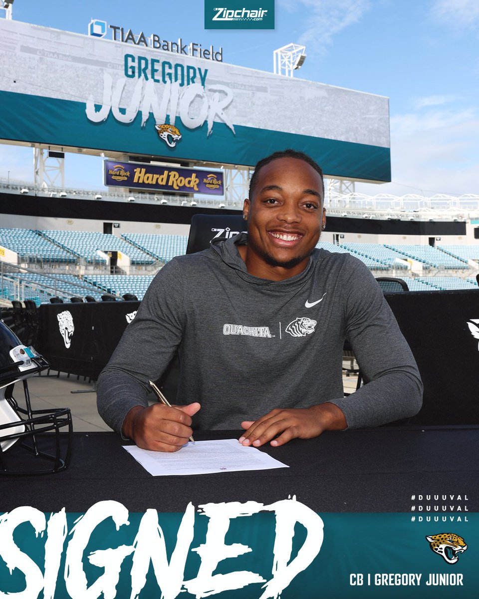 Jaguars's tweet photo. CB Gregory Junior https://t.co/bGOdBIKr1G