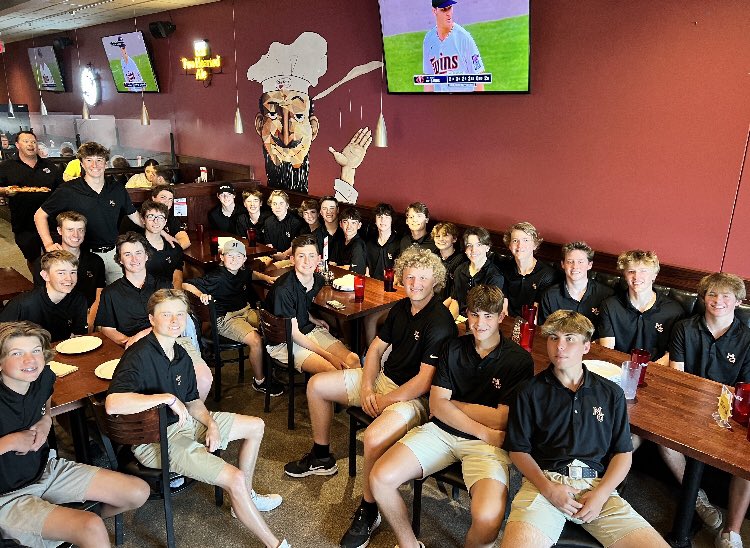 Thank you <a href="/ChanticlearMG/">Chanticlear Pizza Maple Grove</a> for feeding the squad tonight! We appreciate your support! Varsity and JV are off to Detroit Lakes tomorrow for a weekend showdown! #CrimsonFamily