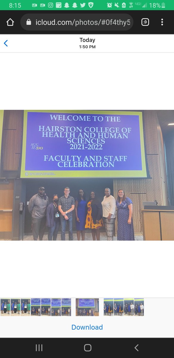 akleePhD's tweet photo. Great NCA&amp;T Hairston College of Health and Human Sciences faculty and staff celebration!! Congrats to all of my colleagues that received promotions and tenure.♥️@tonimaldonado97 #ncatchhs https://t.co/zv7epwAlom