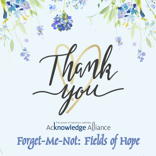 AcknowledgeAll's tweet photo. Our hearts are full of gratitude as we continue to be inspired by all the compassion and hope shown today at our Forget-Me-Not event! Thank you! We are grateful for the support of our community and event sponsors: @Staronecu, Stanford Children's Health, and Wells Fargo Advisors. https://t.co/hTQoYH32Xd