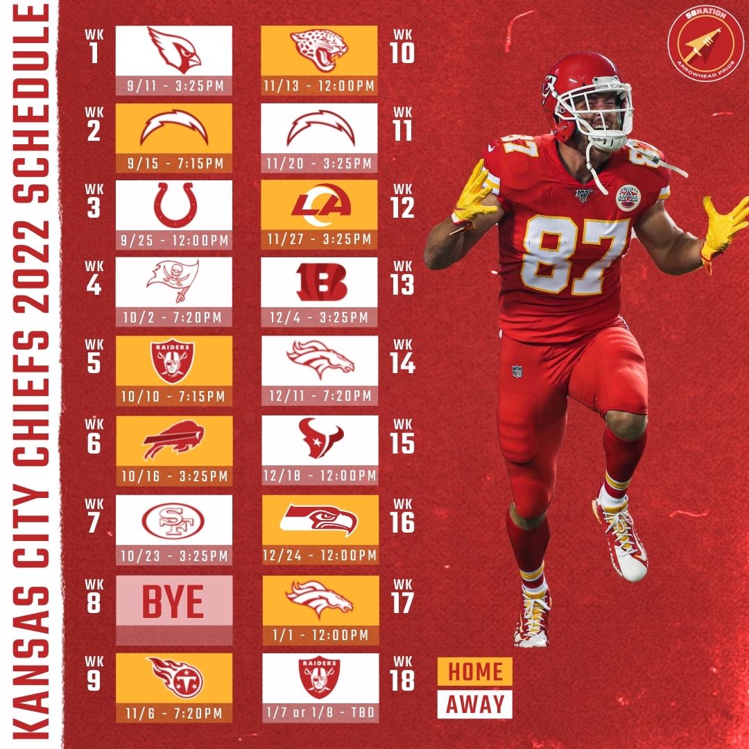 Arrowhead Pride on Twitter "OK. We know the schedule. What