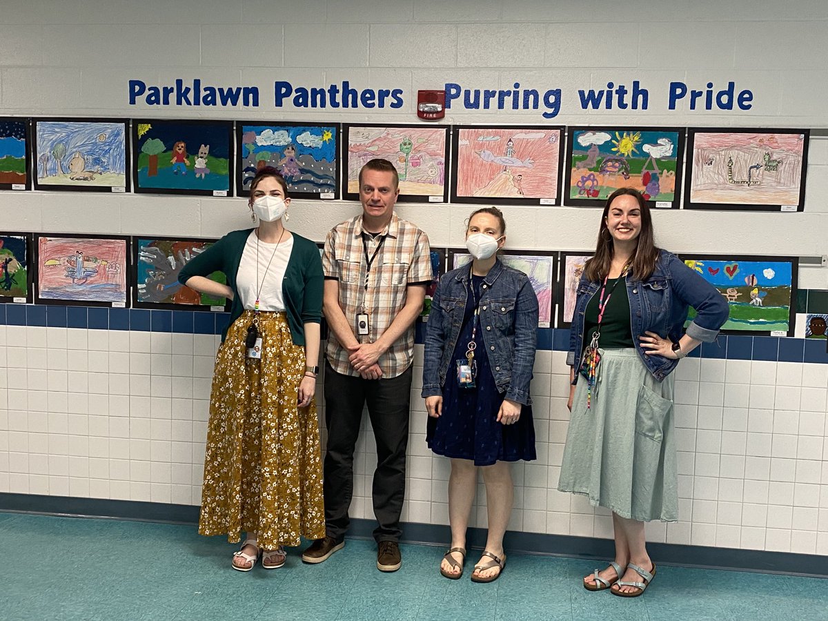 RLForgy's tweet photo. I love our fine arts team ⁦@ParklawnFCPS⁩ ! Thank you for a wonderful celebration of student art! https://t.co/GzZHR11VHA