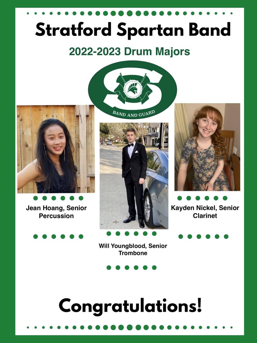 Congratulations to all of our candidates for all their hard work and dedication in wanting to lead their program in this capacity. Let’s welcome our newest Drum Majors for the 2022-2023 season!!!