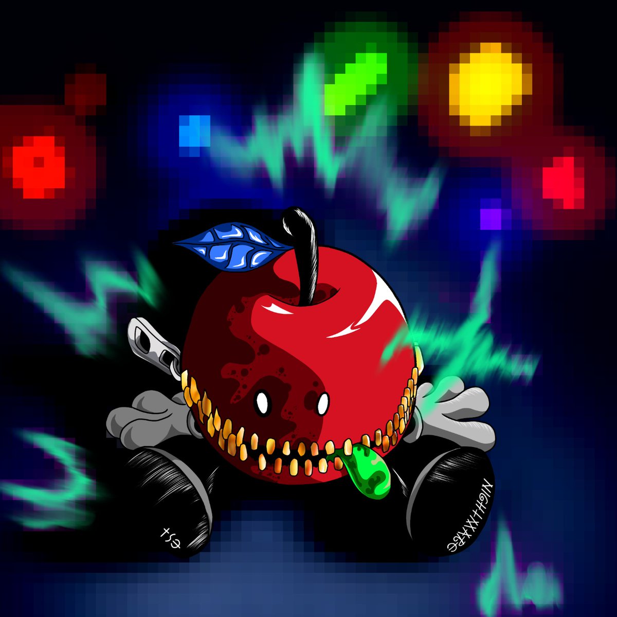 New Apple!🍎 Nightmare👻
#NFT
#NFT宣伝枠 
#NFTartist 
#NFTCollection 
#CrazyApples