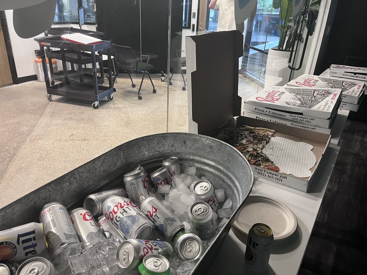 NEAR_ATX's tweet photo. First Rust Learning Group kicking off at @CapitalFactory π€ΈββοΈπ€Έπ€ΈββοΈ Beer π»and pizza π were had, code was written π» & friends were made π€
Thank you @ATXDAO!
Who run the world?? #NEARDevs π https://t.co/24QkhEO5ml