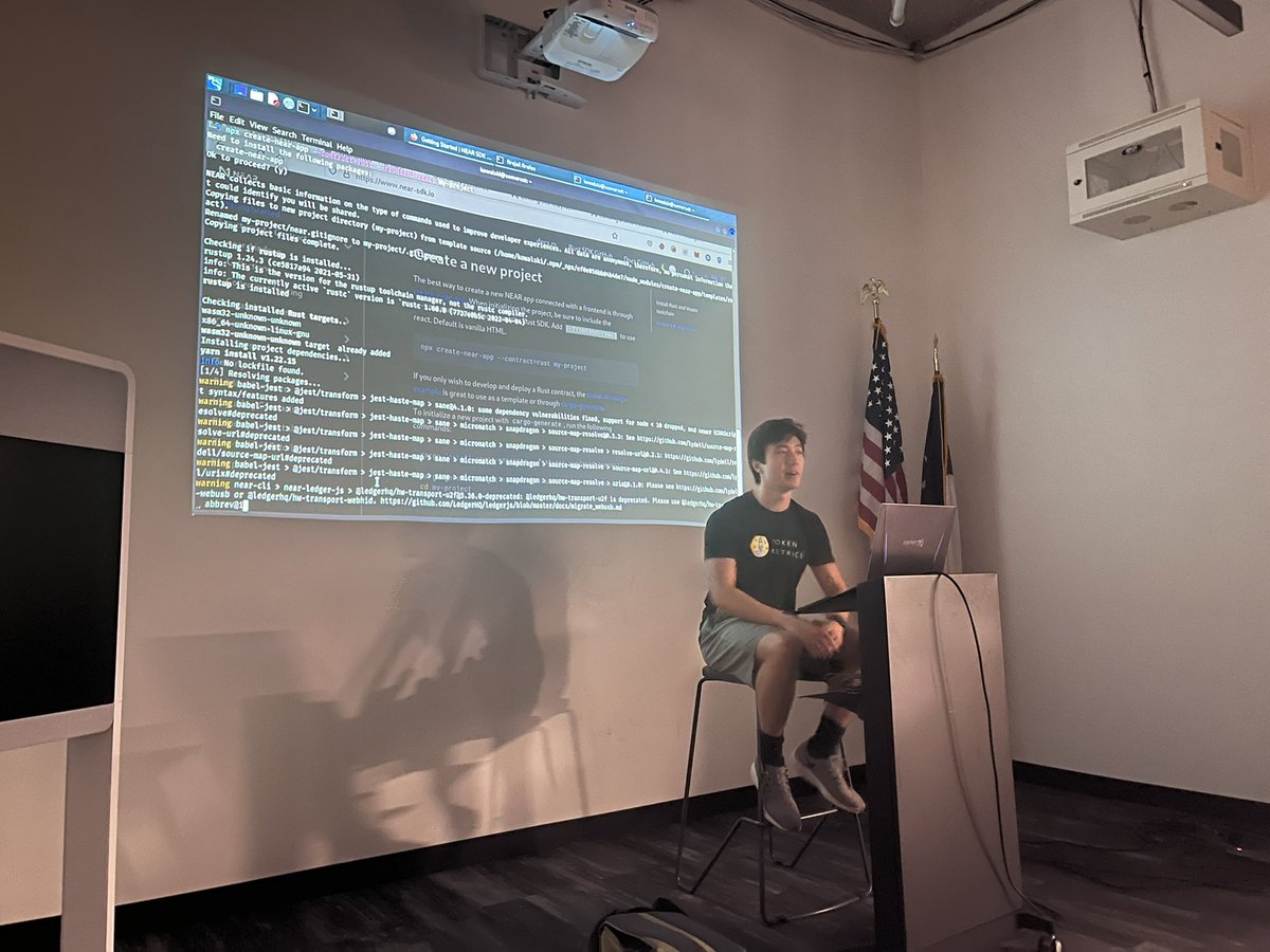 NEAR_ATX's tweet photo. First Rust Learning Group kicking off at @CapitalFactory π€ΈββοΈπ€Έπ€ΈββοΈ Beer π»and pizza π were had, code was written π» & friends were made π€
Thank you @ATXDAO!
Who run the world?? #NEARDevs π https://t.co/24QkhEO5ml