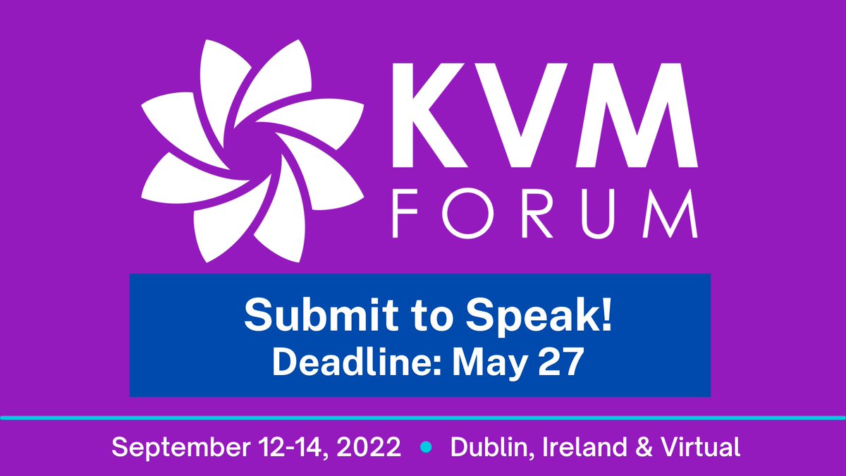 linuxfoundation's tweet photo. 🎤 Act fast - submit to speak at KVM Forum by May 27! Suggested topics include: KVM and the Linux Kernel, Virtual Machine Monitors and Management, Emulation, and more. Submit here: https://t.co/dKUNB5JxJB #kvmforum #linuxvirtualization #linux #linuxkernel #cloudinfrastructure https://t.co/E7bFnC4HkR