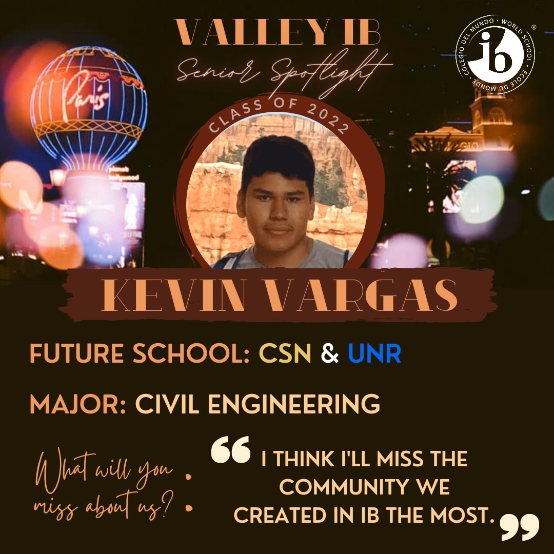 🚨SENIOR SPOTLIGHT!🚨
ft. Kevin Vargas!

<a href="/MrMagness/">Mr. Magness, NBCT</a>