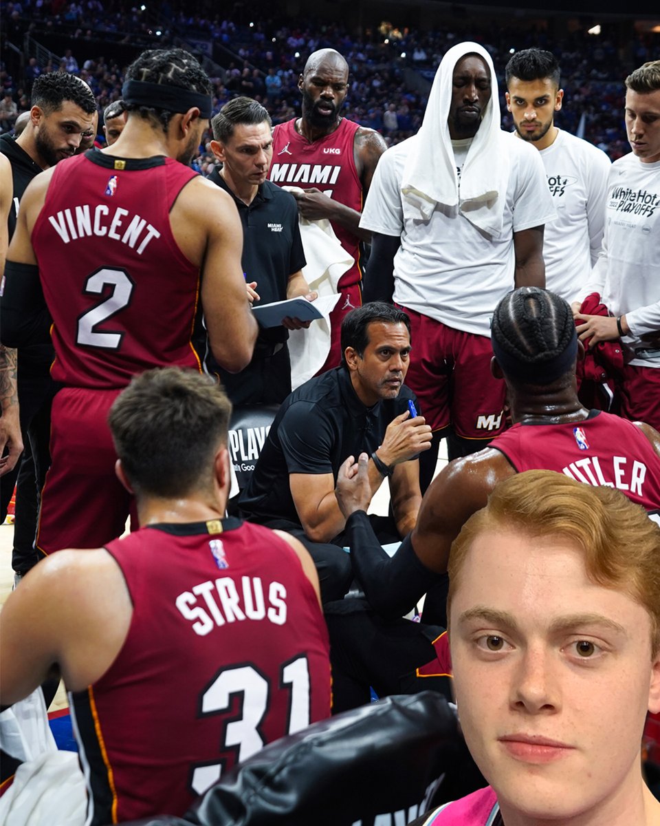 MiamiHEAT's tweet photo. We can confirm Spo has been cooking up something in these timeouts.

cc @BamonteAdebayo https://t.co/DmflrOay4t