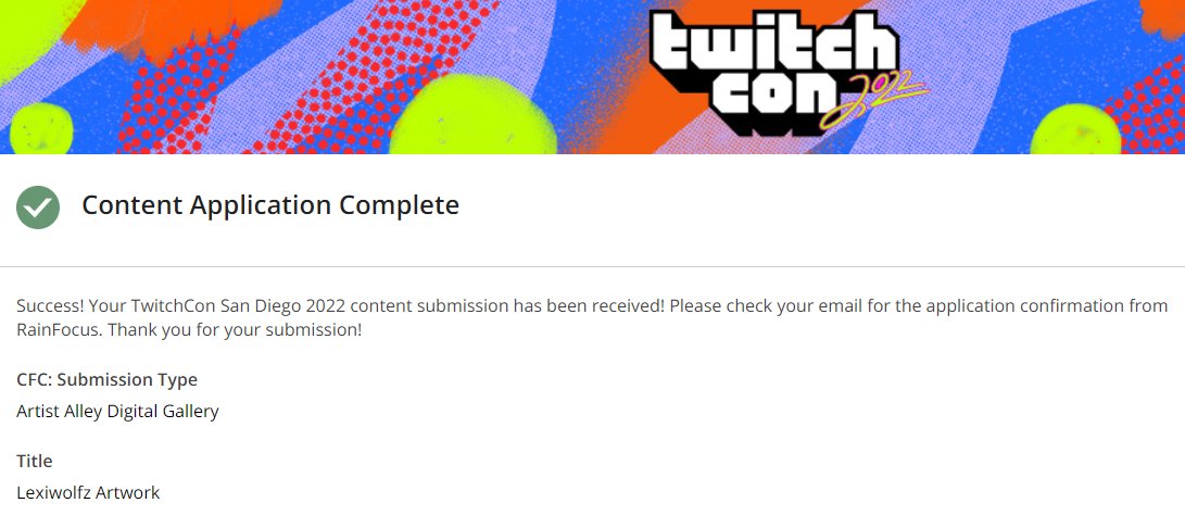 tatewolfz's tweet photo. Well... we will see. ๐ฅบ๐ #twitchcon #digitalartistalley #applicationsubmitted https://t.co/4zLe7krRZd