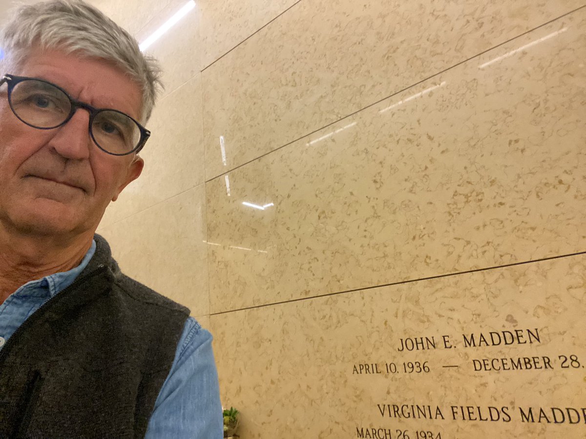 Proud and humbled to learn that our <a href="/KCBSRadio/">KCBS 106.9 FM/740 AM</a> coverage of John Madden’s death earned a regional #Murrow award from <a href="/RTDNA/">RTDNA</a> As it happens, I just stopped by to “see” Coach the other day.
