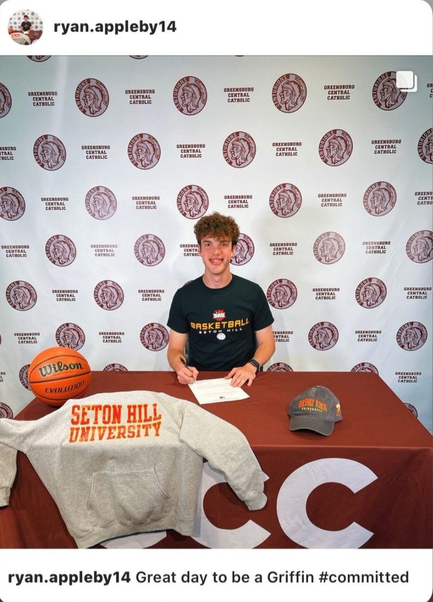Congratulations Ryan Appleby!  Seton Hill University is getting a player. 💪‼️