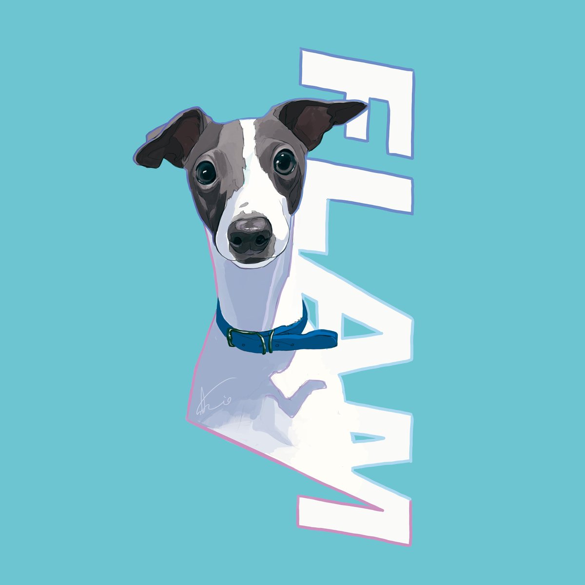 #愛犬の日
絵描きが出来る最高の愛情表現。 