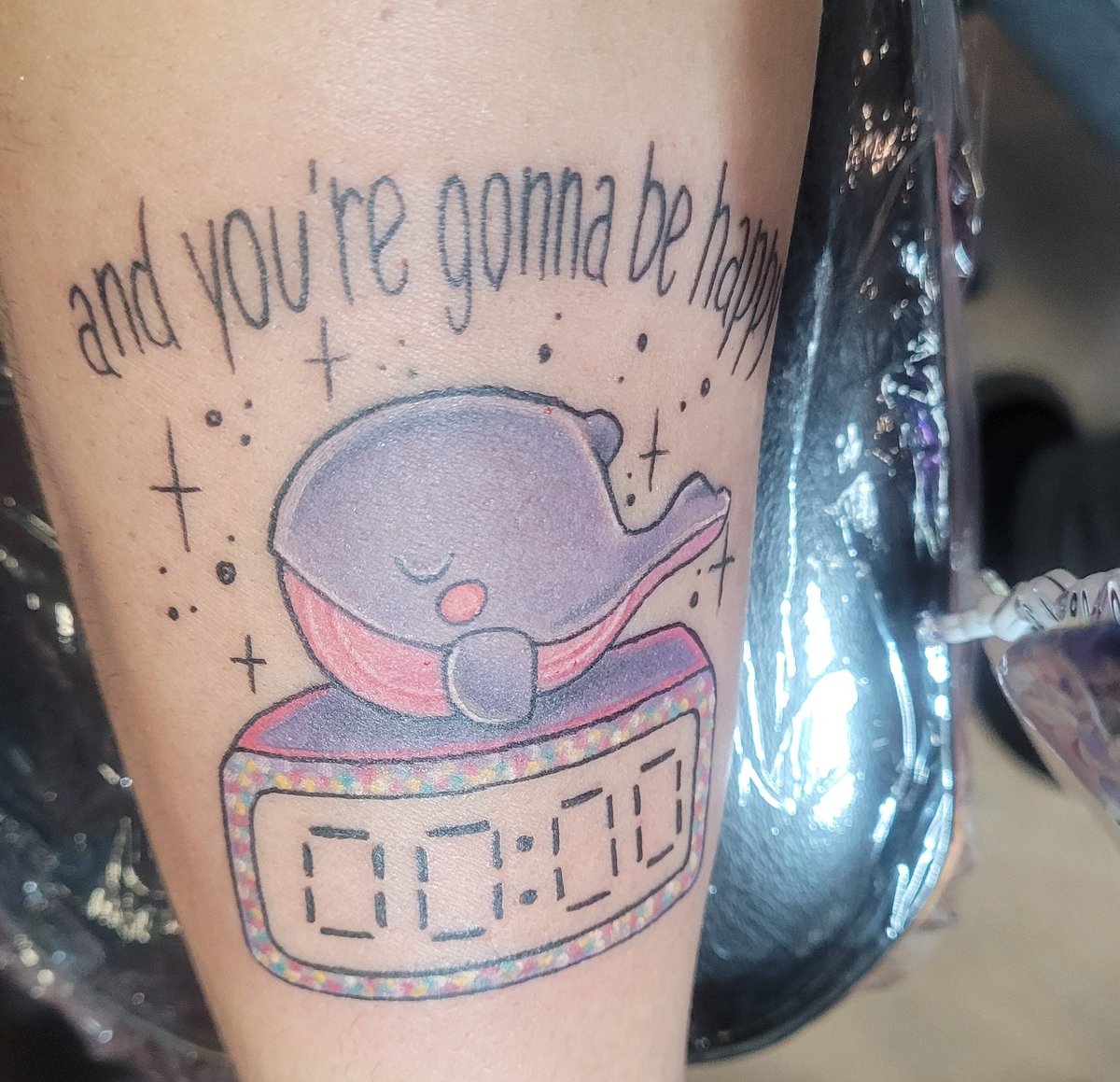 LaLa_BtsArmy's tweet photo. My 2nd @BTS_twt tattoo thanks to my beautiful talented amazing friend @AdorableRMe for drawing it for me 💜 and to BTS for the song that makes me tear up everytime I hear it #PROOF #PROOFISCOMING #BTS #방탄소년단 #BTSARMY #zero_oclock 00:00 https://t.co/rfaAvFZ3ht
