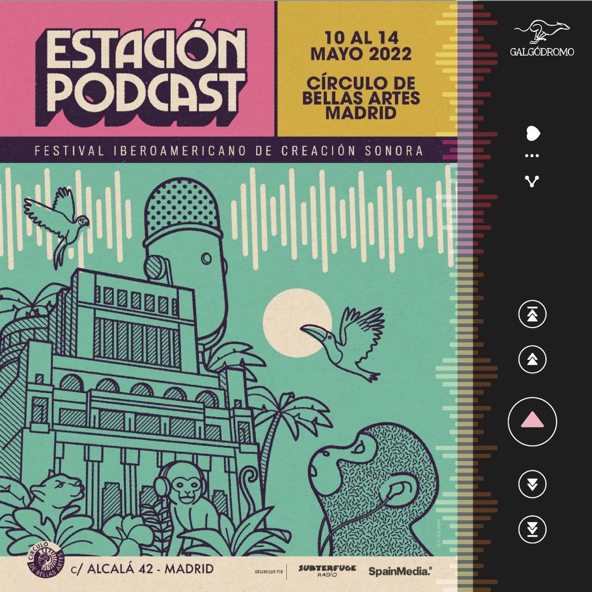 Festival Estacion podcast es el primer festival latinoamericano de creación sonora y en @pista_galgo estamos orgullosos de participar en esta primera edicion en la ciudad de Madrid, España con una de nuestras nuevas producciones: Montserrat.
@estacionpodcast #podcast #montserrat