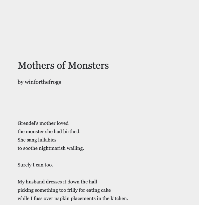 uncookd_'s tweet photo. 📣 On Considering Harshly... by coke_gratis

https://t.co/GqA9MXS1Me

👹 Mothers of Monsters by winforthefrogs

https://t.co/4OZ7KYre4C

🧒🏻 Analog Horror: Ran-Ran?

https://t.co/0y295RGtdB

🗿 The End of It by Robert Potter

https://t.co/bFV0aBId2u

#writerslift #WritingCommunity https://t.co/5Pcl581jLD