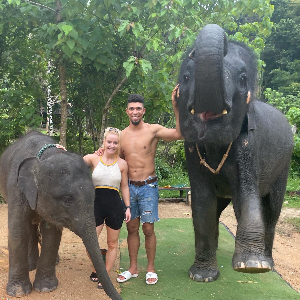 JohnnyWalker's tweet photo. Phuket elephant sanctuary #coachkexperience #ckevent #ckexperience https://t.co/UfwPKbAseq
