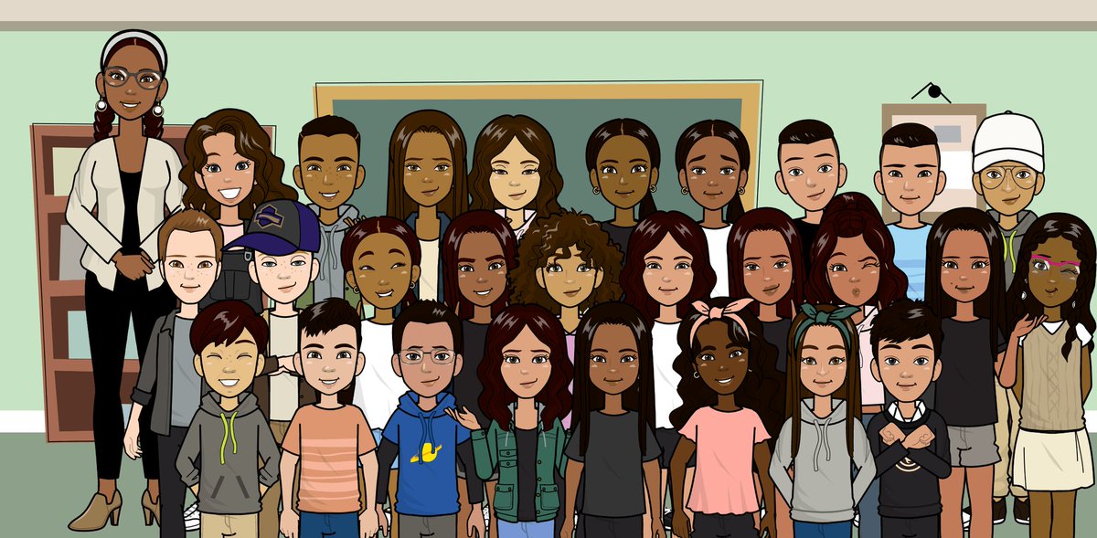 Connect_4th's tweet photo. I cannot believe we only have 2 more weeks. I love this cartoon version of our class. The #HartfordHuskies did such a great job making it 👏 #memories @tresanguianos @ChandlerUnified https://t.co/C9BCkIbbxQ