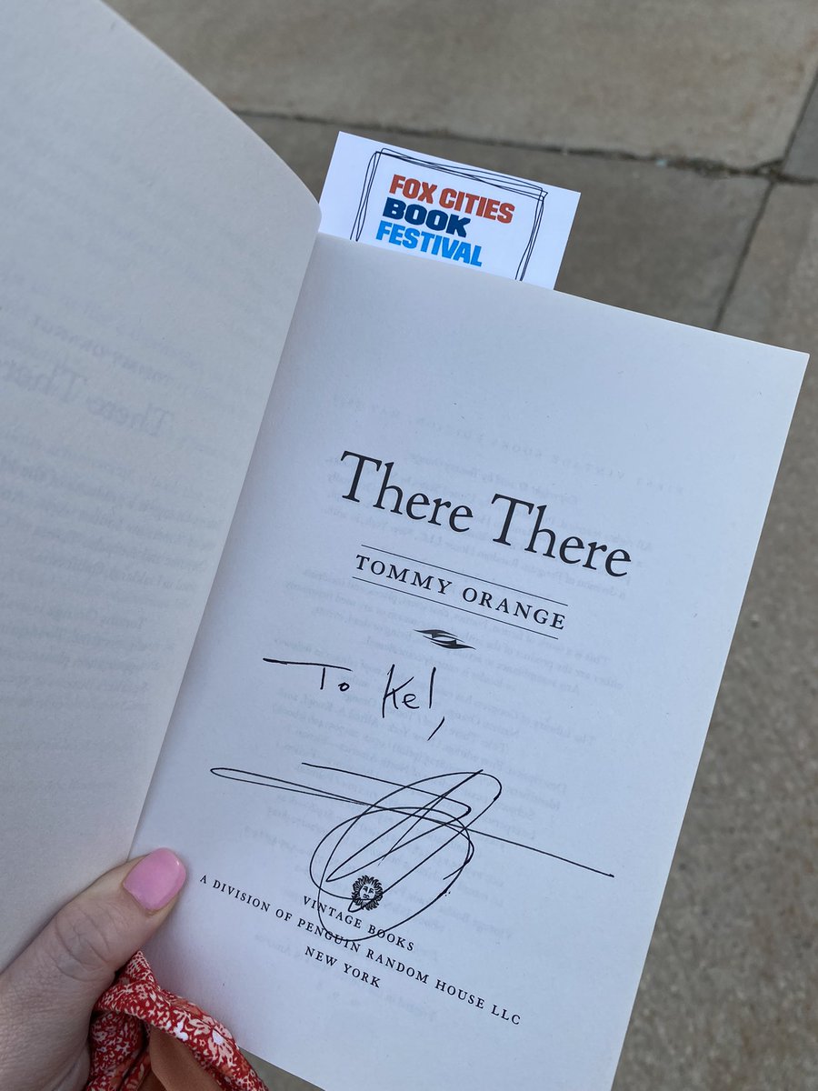 KellyWayne88's tweet photo. It was such an amazing opportunity to hear Tommy Orange speak tonight. I am in awe! Representation of Native American voices matters! #foxcitiesreads https://t.co/IJbPfpKyoc