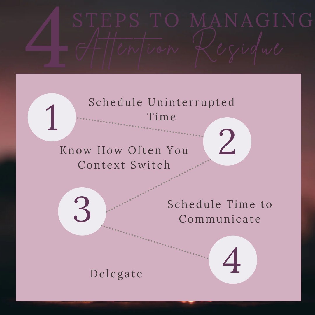 Schedule time for "deep work" 90 mins per task.

How often, how much, and at what times are you switching tasks the most? 

Set an expectation of when you are available for a response. 

You DO NOT have to do everything, what can you delegate?