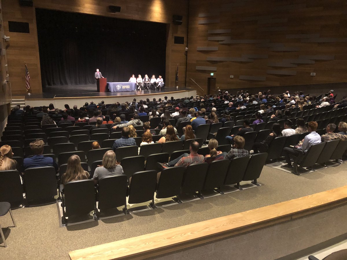 GoldenEaglesFHS's tweet photo. Tonight we celebrated @Frederick_HS students success in the classroom with our Academic Award Night. Our students are truly the best and hardest working. Great job Warriors! #StVrainStorm https://t.co/tjNks1B4pK