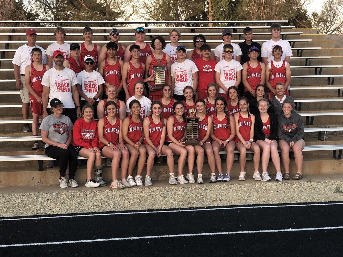 Congratulations to the QHS boys AND girls track teams! Both are NWKL team champions 2022!!