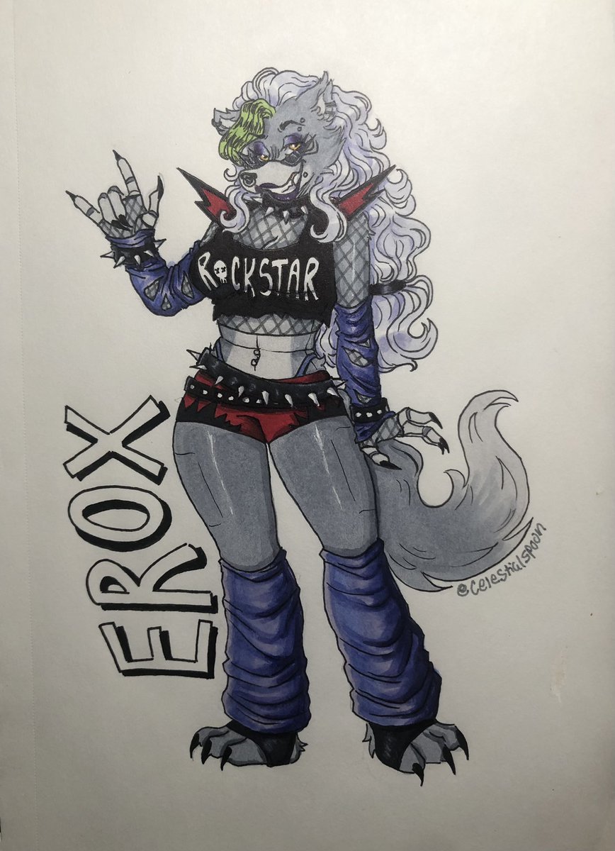 E-Roxy🐺 #fnafsecuritybreach #fnaffanart #fnafsb #roxy #roxannewolf
