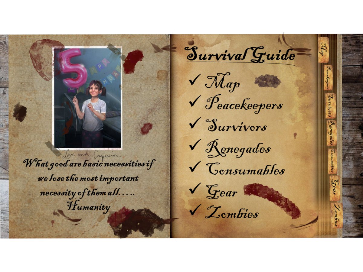 chipsnvinegar's tweet photo. My contribution to the Pilgrim’s Handbook is this... a reminder that while searching for the basic necessities for survival, we cannot forget the most important necessity of them all…humanity. Good luck everyone!
 #DyingLight2 #DL2Contest https://t.co/INV3Dwb0sq